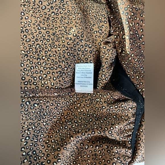 Allison Joy Brown & Black Leopard Print Long Sleeve Bodysuit - Picture 15 of 16